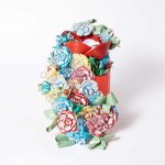 Paper Flowers on a Red Pot, HM Prison Peterborough, 2019