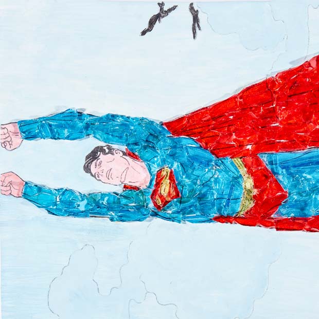 Stained Glass Superman, HM Prison Edinburgh, 2019